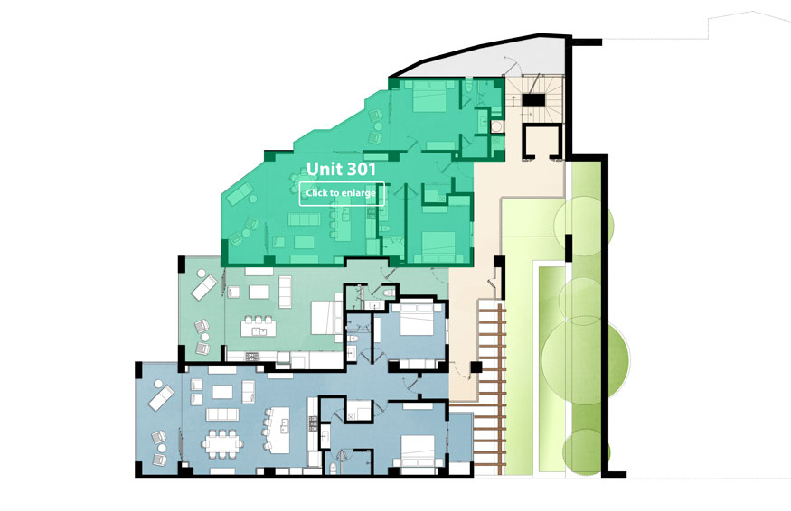 Two Bedrooms 301